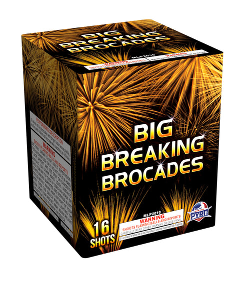 Big Breaking Brocades Major League Pyro wholesale 200 gram multi-shot fireworks cake