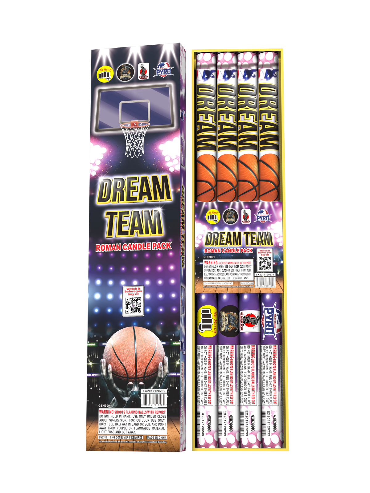 Dream Team Roman Candle Pack 5 Ball