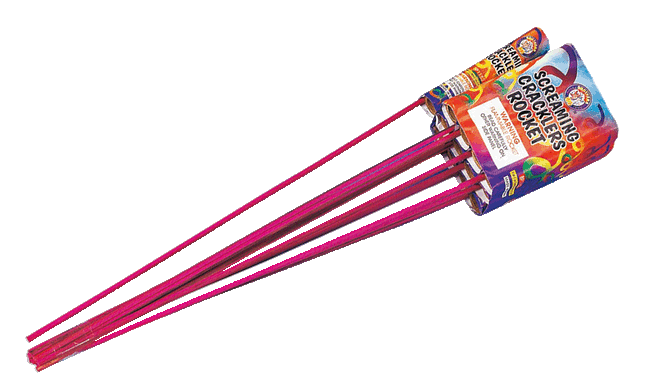 Screaming Crackling Rocket 12 Pack
